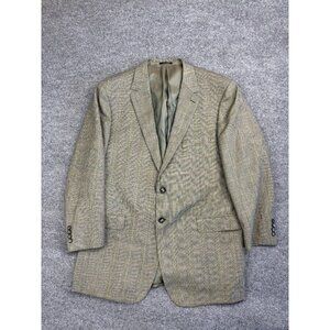 Byron British Style Blazer Men's 58 Brown Cashmere Wool Blend Made in Italy